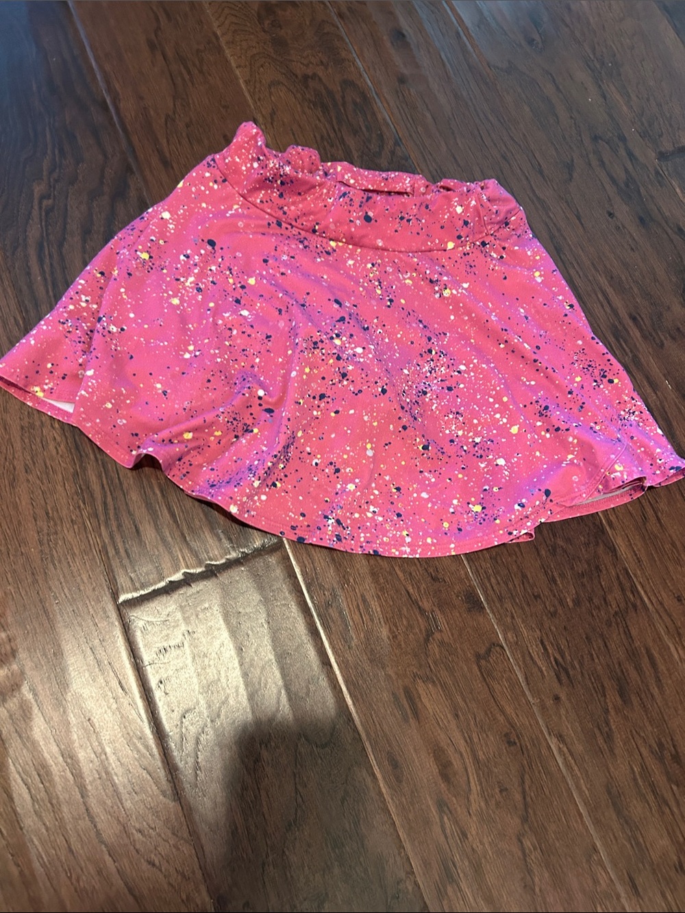 SALE - All in Motion Girls' Pink Splatter Print Skort